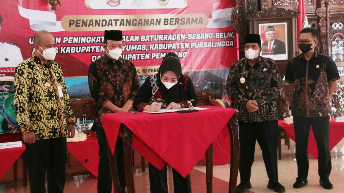 Bupati Purbalingga, Banyumas dan Pemalang Usulkan Perbaikan Jalan Baturraden-Serang-Belik ke Gubernur Jateng