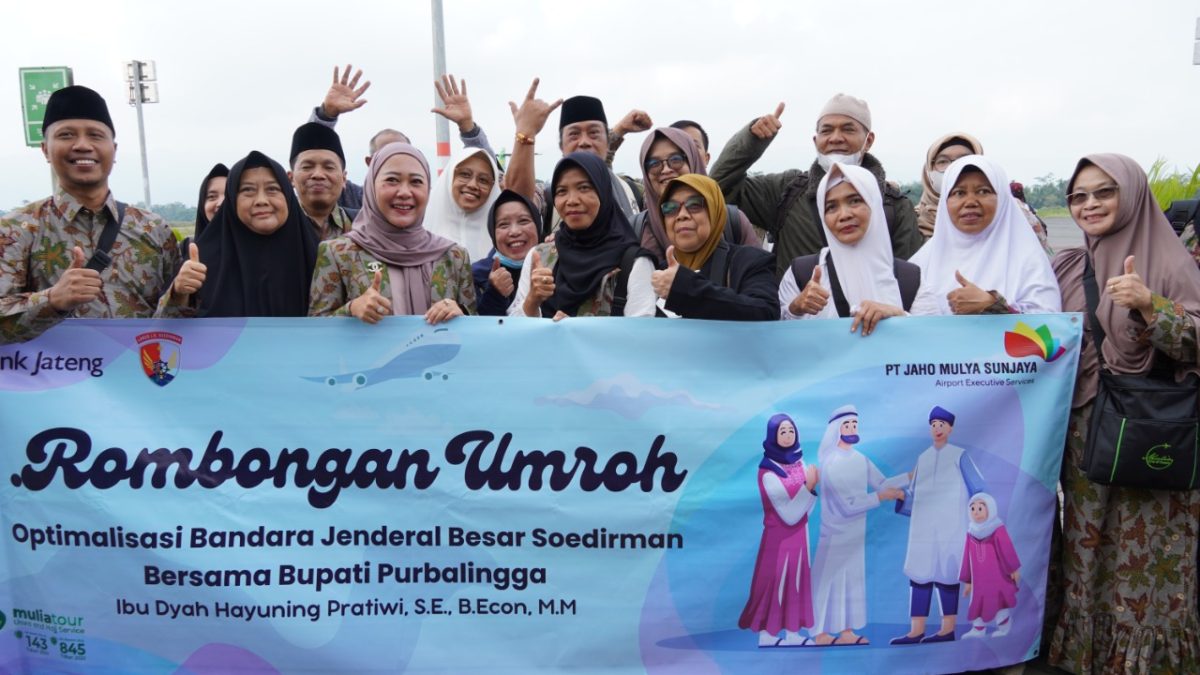 Feeder Umrah Dimulai, 48 Jamaah Diberangkatkan Melalui Bandara Soedirman